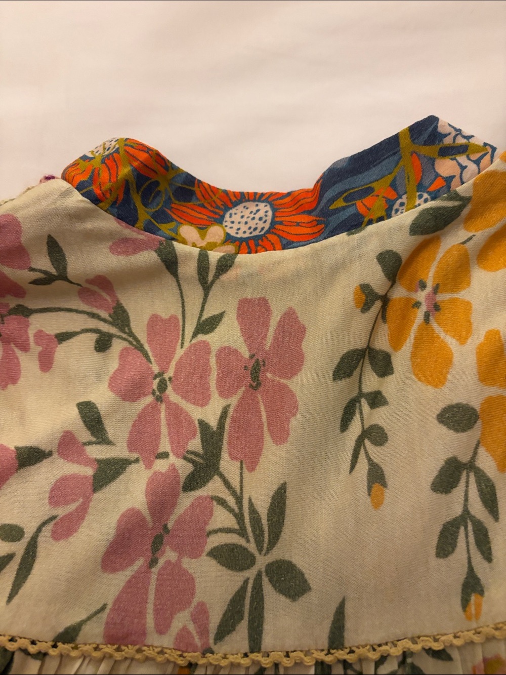 Bl^nk London x Anthropologie "Stephanie" Floral V-Neck Blouse. - Picture 11 of 12